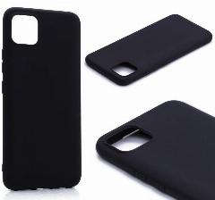 Силиконовый чехол TPU Case матовый для Realme C11 2021 черный, матовый черный