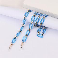 Цветная акриловая цепочка для очков, blue