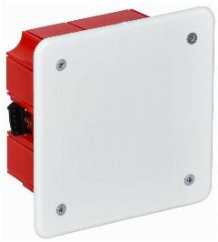 Коробка распаячная CП 92х92х45 IP20 КМ41022 для полых стен (с саморезами пластиковые лапки с крышкой) IEK UKG11-092-092-045-P, оранжевый