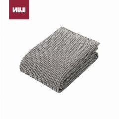 MUJI Cotton Honeycomb Bath Towel, Thin, Pure Cotton Soft, Extra Large, Quick-Drying, Absorbent Bath Towel, Light Gray, [b class] light gray