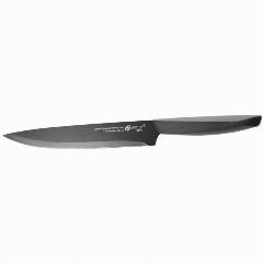 Нож Genio Nero Steel 18см для мяса нерж. сталь с антибакт. покр, пластик