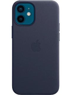 Кожаный чехол MagSafe для iPhone 12 / 12 Pro Abyss Blue / Анимация NFC / Leather Case with MagSafe для Айфон 12 / 12 про - Синий