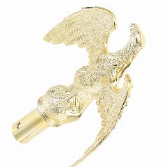 Пластиковый топпер с флагом орла для флагштока, golden