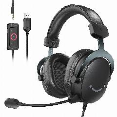 FIFINE Ampligame H9W проводные кожаные полноразмерные игровая гарнитура