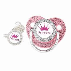 Bratyeessi силиконовая соска с цепочкой, розовый,, 1 Set