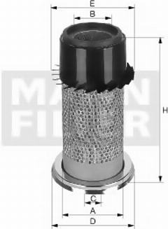 MANN-FILTER C 28 357 (000941441 / 1006846 / 1930603) фильтр возд ammann ac-serie, fiat-allis / geotech / hitachi fh-serie 88, fiat-kobelco