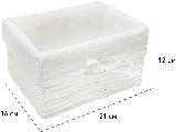 Корзина стеллажная "Paper", Д210 Ш160 В120, белый — фото 3
