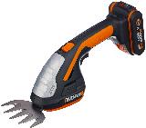 Ножницы-кусторез аккумуляторные Worx WG801E, 20В, АКБ 2Ач + ЗУ, желтый — фото 4