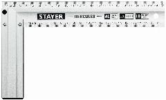 STAYER 250 мм, Жесткий столярный угольник (3432-25)