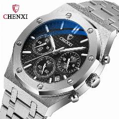 Наручные часы Chenxi, silver black