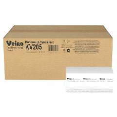 Полотенца бумажные листовые двухслойные Veiro Professional Comfort, 21х21 см, белый с тиснением лист, 20 уп. по 200 л.