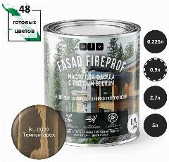 FASAD FIREPROF масло для фасадов с твердым воском BL-0029 темный орех 0,9л