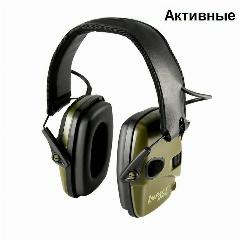 Наушники активные стрелковые ImpactSport, NRR 23dB, Зеленые Олива, оливковый