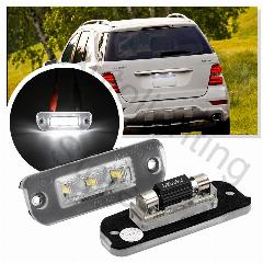 2 шт. светодиодный светильник номерного знака для Mercedes Benz W251 W164 X164 R ML GL 2005 2006 2007 2008-2012 Class Canbus задняя лампа