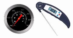 Набор кулинарных термометров, 2 штуки, от 50 до + 350 °C, чёрные
