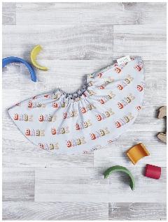 Нагрудник двусторонний Mjolk "Babe", хлопок, для кормления, 100%, 2 слоя, 36x17 см
