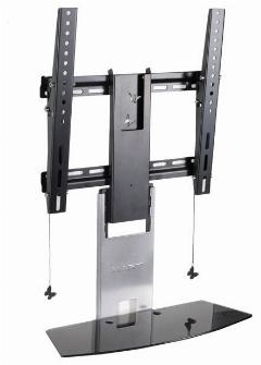 Кронштейны для техники MART Кронштейн для ТВ с полкой MART SOLO 32"-55" (до 50 кг, черный)