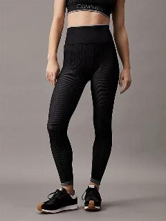 Легинсы спортивные Calvin Klein Sport Performance, черный/серый