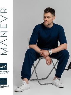 Футболка MANEVR, темно-синий