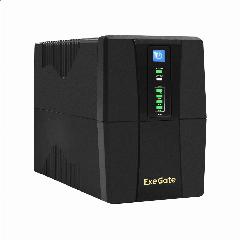 ИБП ExeGate Power Back BNB-1000. LED. AVR.2SH. RJ. USB <1000VA/550W, LED, AVR, 2*Schuko, RJ45/11, USB, Black> EX292786RUS