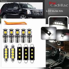 Подходит для 2007-2014 Gen3 Cadillac Escalade полный белый Canbus Модернизированный интерьер автомобиля посылка светильник лампы Замена