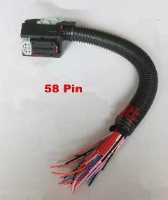 58 Pin или 96 Pin/Way ECU разъем, автомобильная плата ПК, разъем с полным штырьком проводов Pigtail для Delphi DCM3.2 Cummins cm2220, 1pcs 58pin