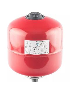 Расширительный бак на отопление 5 л., красный