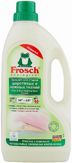 Бальзам для стирки Frosch для шерстяных и нежных тканей, 1.5 л, бутылка