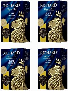 Чай черный листовой "Richard" Royal Ceylon 90 г 4 шт
