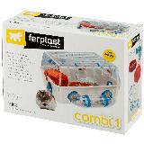 Клетка-террариум для хомяков Ferplast Combi 1, серый, 40,5*29,5*22,5 см, белый, 29.5x40.5x22.5 см — фото 3
