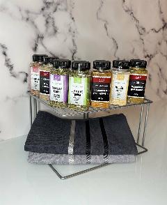 Полка кухонная, Держатель кухонный для кухонной утвари, для сковород, тарелок, кастрюль, хром