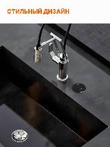 Пневмовыключатель для измельчителя отходов BORT Air switch (black), черный, 80х40 — фото 3