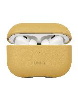 Uniq для Airpods Pro 2 чехол Lyden DS Leatherette with handstrap Canary Yellow/Flint Grey — фото 1