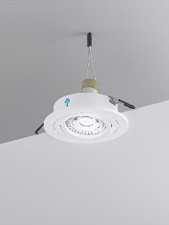 Встраиваемый поворотный светильник белый interiorlight ROTARY-R-W, цоколь GU 10