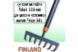 Грабли mini для цветов и кустарников Центроинструмент FINLAND Light 2336, черный — фото 1