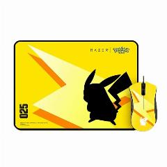 Razer DeathAdder Essential Gaming Mouse + Soft Mat Medium Pikachu Edition
