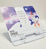 Подставка для книг металлическая Космос Outer Space, белый/фиолетовый, 220x210x190 мм — фото 2