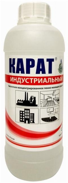 Средство от налета, ржавчины, водного камня карат Индустриальный концентрат 1 л 4607002302581