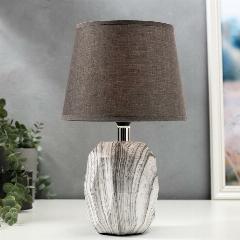 RISALUX Лампа настольная 16407/1 E14 40 Вт серый 20×20×32.5 см RISALUX