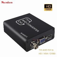 Преобразователь сигнала 720/1080P 5MP 2MP TVI CVI AHD в HD/VGA/CVBS для камеры видеонаблюдения, EU Plug, 0