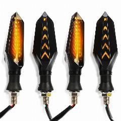 4 шт. для SUZUKI GSF 250 600 600S 650 650S 650N 1200 1250 Bandit 650S светодиодные указатели поворота янтарный мигающий свет, 2Pairs Yellow Yellow