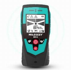 Портативный металлоискатель, детектор скрытой проводки Mileseey WD10, черный