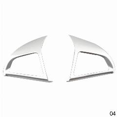 Хромированная накладка на панель рулевого колеса для Chevrolet Cruze Sedan Hatchback 2009 - 2015 Trax Malibu, B Style Matt silver