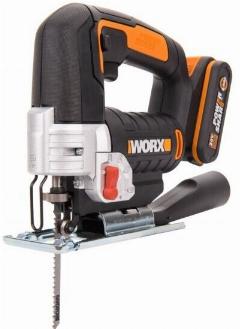 Лобзик аккумуляторный + кейс Worx W543, черный, 100x220x240 мм
