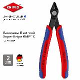 Бокорезы прецизионные, для реза оптоволокна, KNIPEX Electronic Super Knips125 мм, 2-комп ручки KN-7861125, красный — фото 1