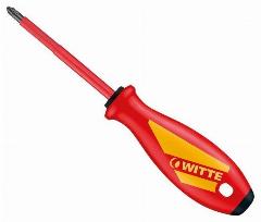 Отвертка диэлектрическая PH 1 x 80 мм WITTE MAXXPRO vde, 53711, PH1