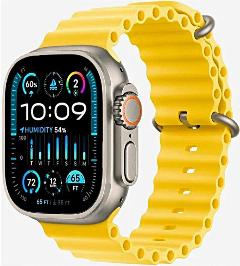 Cмарт часы - телефон HK ULTRAONE / Умные часы iOS Android Bluetooth Звонки Уведомления, желтые, регулируемый, 49 мм