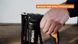 Аккумуляторный гвозде-скобозабивной пистолет Worx WX843, 20 В, 60 выстрелов в минуту, АКБ 2Ач + ЗУ 2А, кейс, оранжевый, черный — фото 2