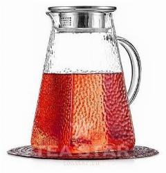 Стеклянный заварочный чайник Teastar "Квадрат", квадратный, 1,2 л