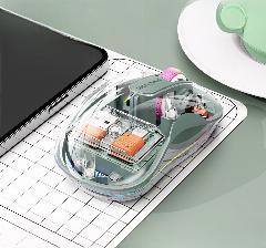 Мышь FMOUSE M333 bean paste, беспроводная, прозрачный корпус